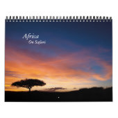Mural Calendrier - Afrique sur le safari (Protection)
