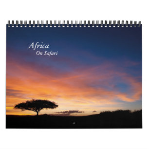 Mural Calendrier - Afrique sur le safari