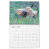 Mural Calendrier - Afrique sur le safari (Feb 2026)