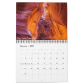 Mural Calendrier américain de paysages (Feb 2027)
