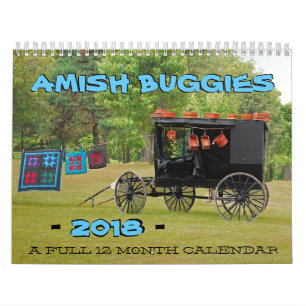 Mural Calendrier Amish Buggies 2018