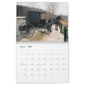 Mural Calendrier Amish Buggies 2018 (Mar 2027)