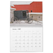 Mural Calendrier Amish Buggies 2018 (Jan 2027)
