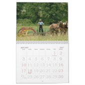 Mural Calendrier amish de style (Jan 2027)