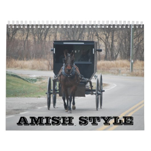 Mural Calendrier amish de style (Protection)