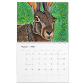 Mural Calendrier animal artistique (Feb 2026)