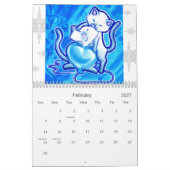 Mural Calendrier animal mignon 2013 d'art (Feb 2027)