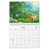 Mural Calendrier animal mignon 2013 d'art (Mar 2027)