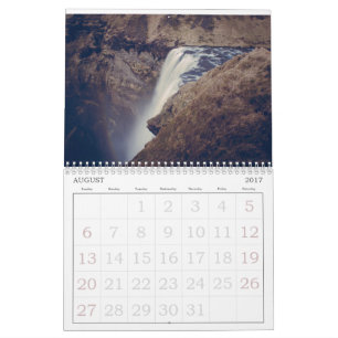 Mural Calendrier annuel de l'Islande