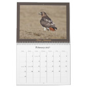 Mural calendrier annuel Rouge-coupé la queue de faucon (Feb 2027)