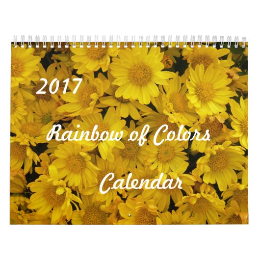Mural Calendrier Arc-en-ciel 2017 (Protection)