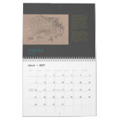 Mural Calendrier architectural 2012 de croquis par (Mar 2027)