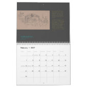 Mural Calendrier architectural 2012 de croquis par (Feb 2027)