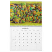 Mural CALENDRIER - art abstrait I - 2012 (Mar 2027)