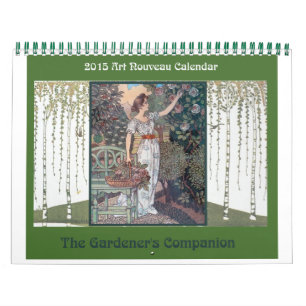 Mural Calendrier Art nouveau 2015 : Un compagnon de jard