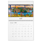 Mural Calendrier artistique Jonathan Kis-Lev 2018 (Jan 2026)