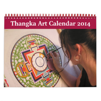 Mural Calendrier artistique Thangka 2014