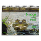 Mural Calendrier avec des grenouilles d'étang (Protection)