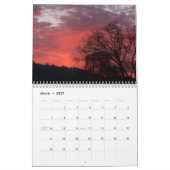 Mural Calendrier Avec Vacances - Arbres (Mar 2027)