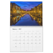 Mural Calendrier Avec Vacances - Villes du Monde (Feb 2027)