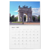 Mural Calendrier Avec Vacances - Villes Mondiales (Mar 2027)
