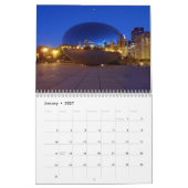 Mural Calendrier Avec Vacances - Villes Mondiales (Jan 2027)