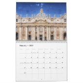 Mural Calendrier Avec Vacances - Villes Mondiales (Feb 2027)