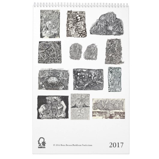 Mural Calendrier Backbrain 2017 (Dos)