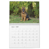 Mural Calendrier berger allemand (Mar 2027)