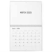 Mural Calendrier blanc (Mar 2026)