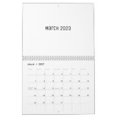 Mural Calendrier blanc (Mar 2027)