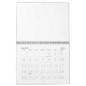 Mural Calendrier Blanc Rouge 2016 Avec Un Grand Nombre (Jan 2026)