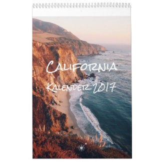 Mural Calendrier californien de 2017