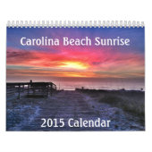 Mural Calendrier Carolina Beach Sunrise (Protection)