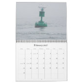 Mural Calendrier - Chaussures en bord de mer (Feb 2027)