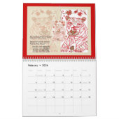 Mural Calendrier chinois d'astrologie de la nouvelle (Feb 2026)