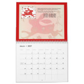 Mural Calendrier chinois d'astrologie de la nouvelle (Mar 2027)