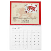 Mural Calendrier chinois d'astrologie de la nouvelle (Jan 2027)
