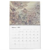 Mural Calendrier chinois japonais de l'année 2017 de coq (Feb 2027)