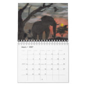 Mural Calendrier chrétien inspiré (Mar 2027)