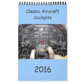 Mural Calendrier classique de 2016 habitacles d'avions (Protection)
