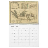 Mural Calendrier colonial néerlandais de cartes (Mar 2026)