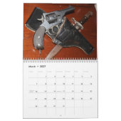 Mural Calendrier cool des armes anciennes (Mar 2027)