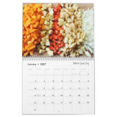 Mural Calendrier cru de 2016 ingrédients (Jan 2027)