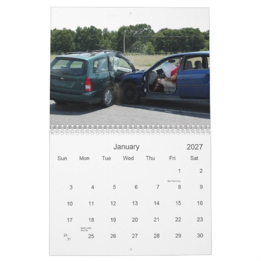Mural Calendrier d'accident de CSI 2013 (Jan 2027)