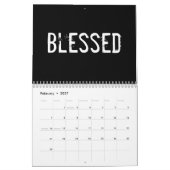 Mural Calendrier d'affirmations de positivité (Feb 2027)