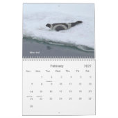 Mural Calendrier d'Alaska de faune (Feb 2027)