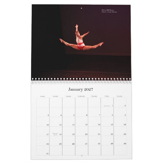 Mural Calendrier d'Alchemy Dance Company (Jan 2027)