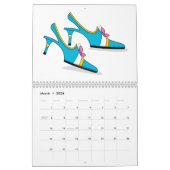 Mural Calendrier d'amant de chaussure (Mar 2026)
