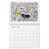 Mural calendrier d'âne (Feb 2026)